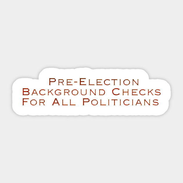 Background Checks Sticker by Colveraft Designs